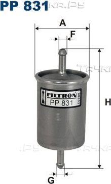 Топливный фильтр Filtron для Opel Senator B 1987-1993. Артикул PP 831