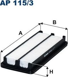 Воздушный фильтр Filtron для Mazda MX-5 IV (ND) 2015-2026. Артикул AP 115/3