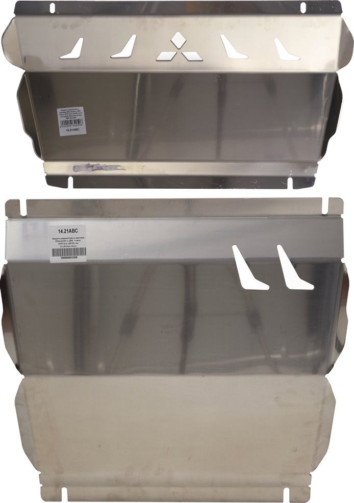 Защита алюминиевая АВС-Дизайн для картера и радиатора Fiat Fullback 2016-2026. Артикул 14.31ABC