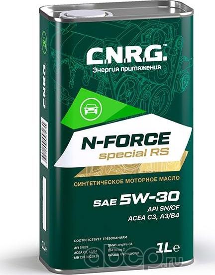 Масло моторное C.N.R.G. N-Force Special RS 5W-30 SN/CF C3-A3/B4 (кан. 1 л). Артикул CNRG0240001