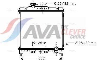 Радиатор охлаждения двигателя AVA ** CLEVER FIT ** для Honda HR-V I 1999-2006. Артикул HD2121