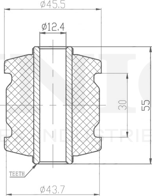Сайлентблок поворотного кулака (Unio). Артикул RMP-20448
