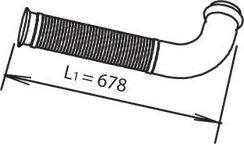 Глушитель Dinex. Артикул 66220