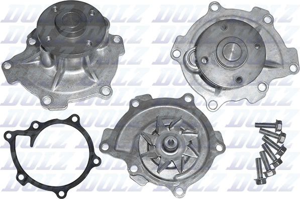 Помпа (водяной насос) Dolz для Mitsubishi Lancer X 2010-2017. Артикул C151