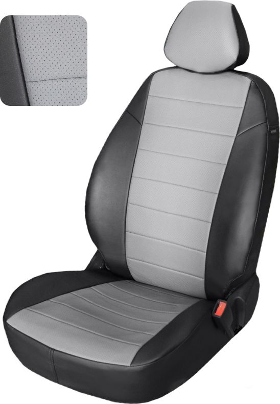 Чехлы PSV Автопилот на сидения для Audi A6 (С5) 1997-2004 - (380 куз.), цвет Черный/серый. Артикул 127177