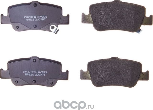 Колодки торм. диск. задн. (Avantech). Артикул AV823