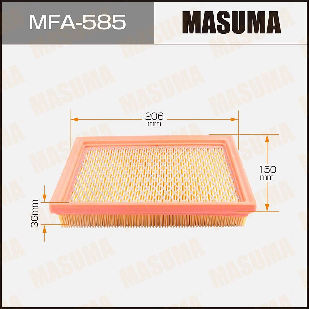 Воздушный фильтр Masuma. Артикул MFA-585