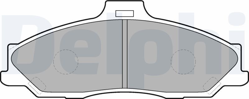 Тормозные колодки Delphi (Low-Metallic). Артикул LP1555
