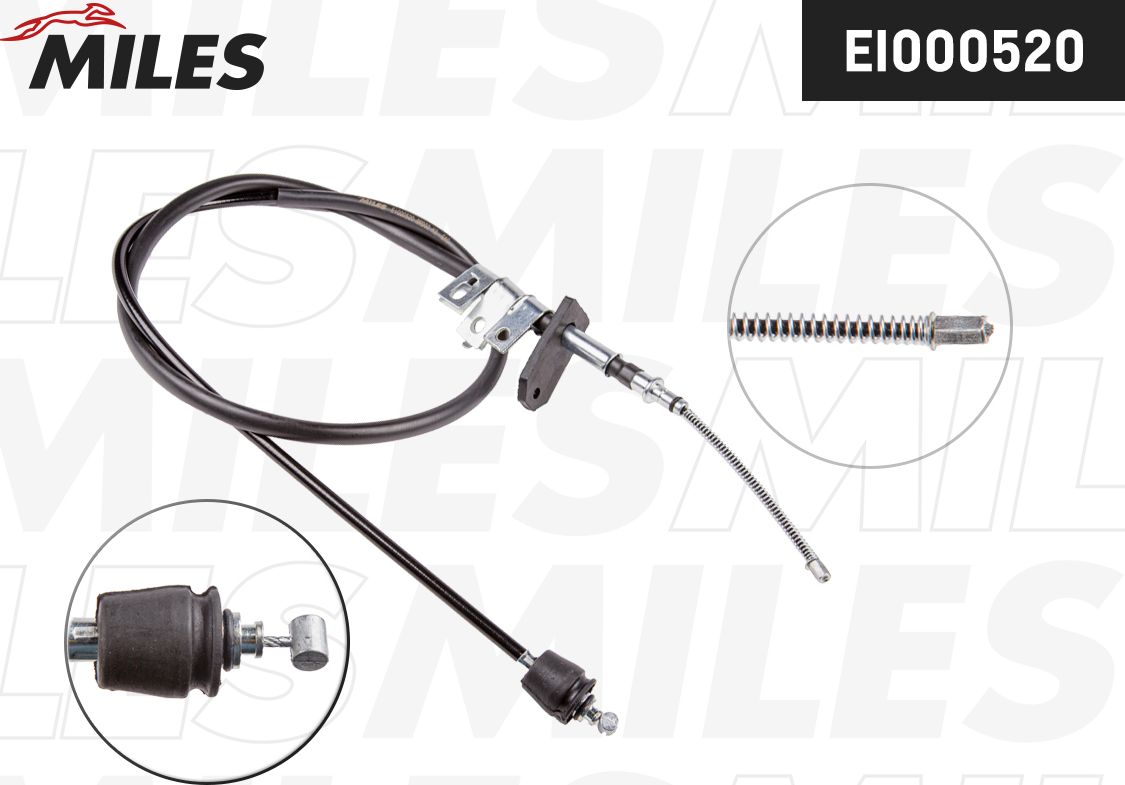 Трос ручника (тросик ручного тормоза) Miles. Артикул EI000520