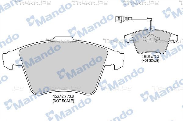 Тормозные колодки Mando. Артикул MBF015228