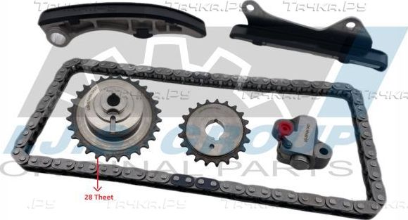 Цепь ГРМ IJS Group Technology & Quality для Nissan Cabstar F24M, F24W 2006-2013. Артикул 40-1248FK