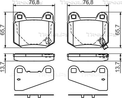 Тормозные колодки Bosch. Артикул 0 986 494 229