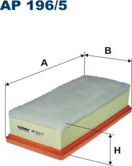 Воздушный фильтр Filtron для Citroen C1 II 2014-2026. Артикул AP 196/5