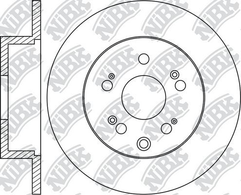 Тормозной диск NiBK. Артикул RN1355