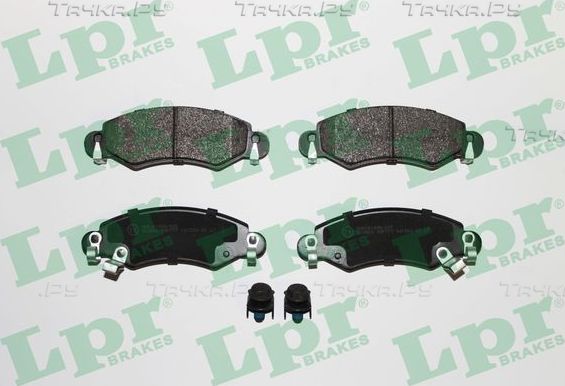 Тормозные колодки LPR передние для Opel Agila A 2000-2007. Артикул 05P777