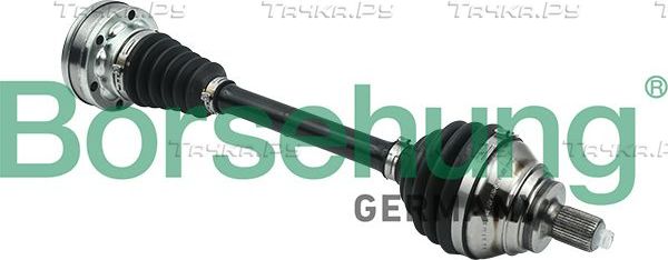 Полуось (привод в сборе, приводной вал) Borsehung передняя левая для Skoda Octavia A5 2004-2013. Артикул B18310