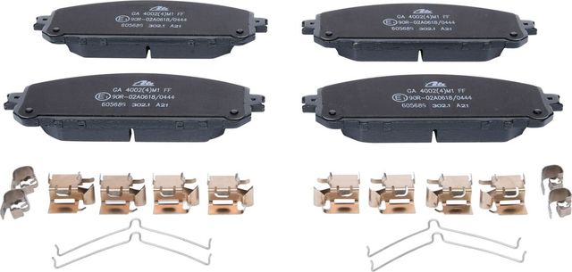 Тормозные колодки ATE передние для Jeep Cherokee V (KL) 2013-2026. Артикул 13.0460-5689.2