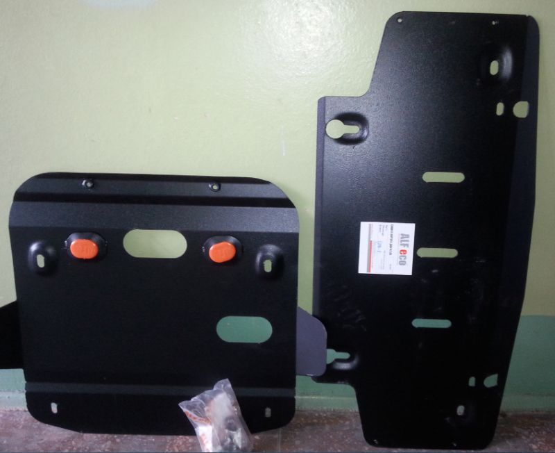 Защита Alfeco для радиатора и картера (2 части) Mercedes-Benz E-Класс W210 (кроме 4WD) 1995-2002. Артикул ALF.36.02