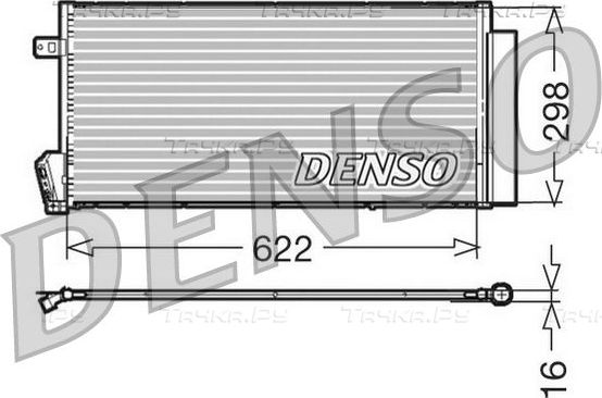 Радиатор кондиционера (конденсатор) Denso. Артикул DCN09018