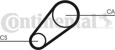 Ремень ГРМ ContiTech. Артикул CT648