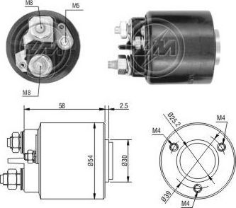 Втягивающее реле стартера Era. Артикул ZM490