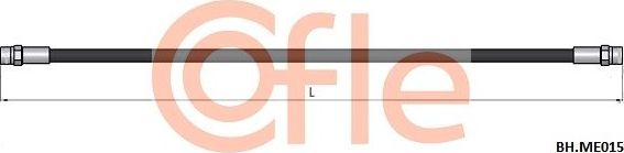 Тормозной шланг Cofle задний правый/левый для Mercedes-Benz Sprinter 903 1997-2006. Артикул 92.BH.ME015