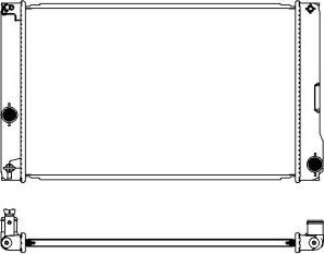 Радиатор охлаждения двигателя Sakura. Артикул 3461-8529