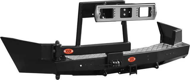 Бампер силовой OJ задний с калиткой под запаску для SsangYong Kyron 2007-2026. Артикул 03.193.02