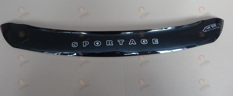 Дефлектор VT52 короткий для капота Kia Sportage III 2010-2015. Артикул KA41VT