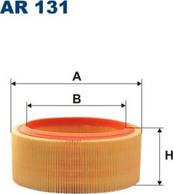 Воздушный фильтр Filtron для Renault Clio I 1991-1998. Артикул AR 131