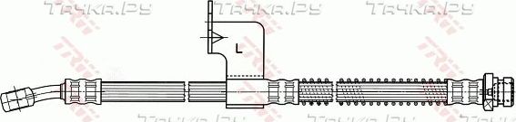 Тормозной шланг TRW передний левый для Hyundai Elantra III (XD) 2000-2006. Артикул PHD619