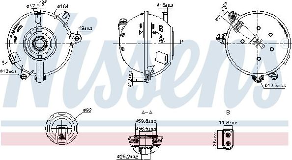 Расширительный бачок Nissens (полимерный материал). Артикул 996324