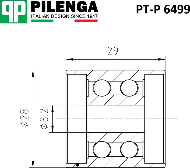 PILENGA Натяжитель ремня приводного ГРМ  VAG FABIA Pilenga. Артикул pt-p6499