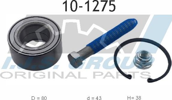 Ступичный подшипник (комплект) IJS Group. Артикул 10-1275