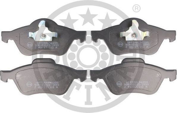 Тормозные колодки Optimal. Артикул BP-96200