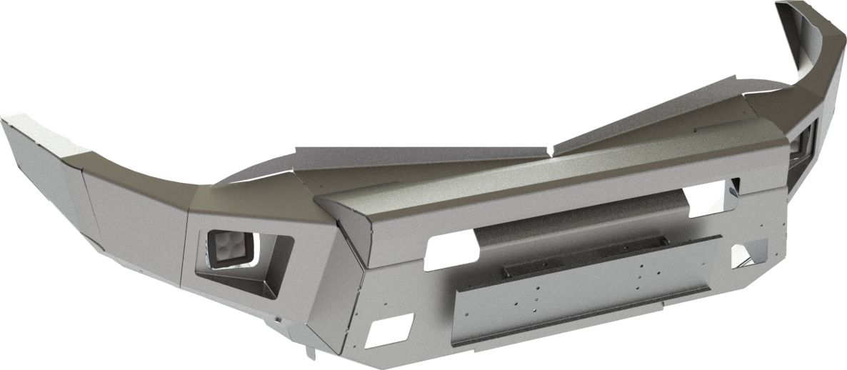 Бампер силовой STC тип Revo передний для Mitsubishi L200 IV 2006-2015 защитная дуга, птф. Артикул STC-ML200/06-BFR-C1-L1