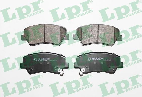 Тормозные колодки LPR. Артикул 05P1753
