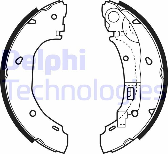 Тормозные колодки Delphi задние для Fiat Ducato II 2000-2006. Артикул LS1925