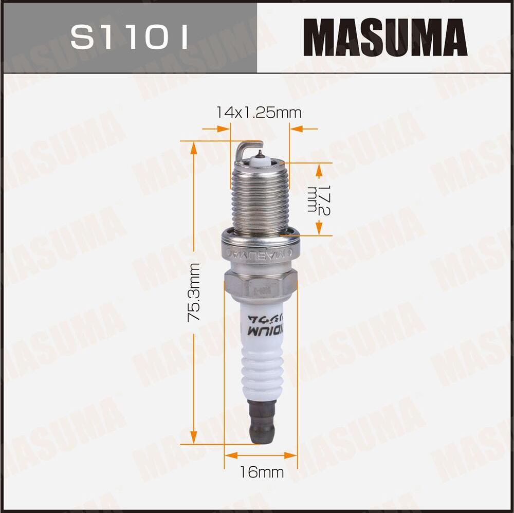 Свеча зажигания Masuma. Артикул S110I