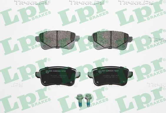 Тормозные колодки LPR задние для Renault Scenic III 2008-2016. Артикул 05P1979