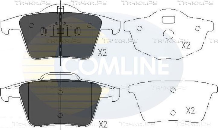 Тормозные колодки Comline Comline. Артикул CBP06027