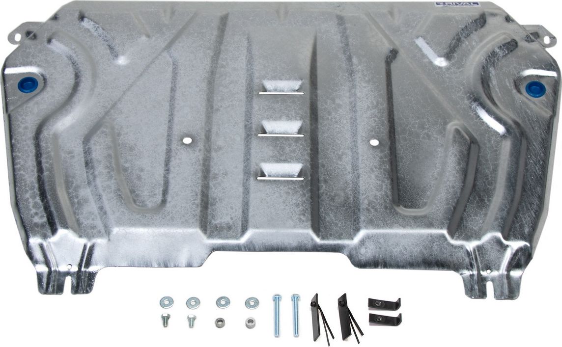 Защита оцинкованная Rival увеличенная для картера и КПП Lexus ES VII 2018-2021 2021-2026. Артикул ZZZ.9518.2