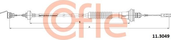 Трос сцепления Cofle. Артикул 92.11.3049