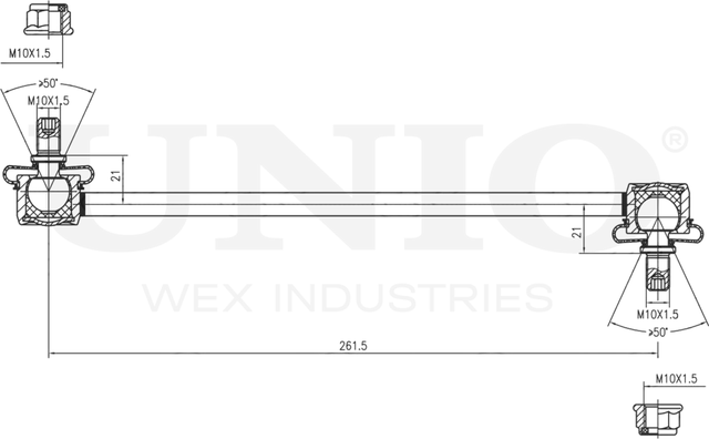 Тяга/стойка стабилизатора (Unio). Артикул SSP-50034