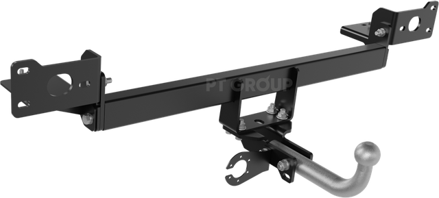 Фаркоп PT Group с крашеной балкой и оцинкованным крюком для Changan UNI-K 2022-2026. Артикул CUK-22-991528.00Black