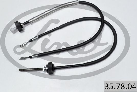 Трос ручника (тросик ручного тормоза) Linex для Renault Laguna II 2001-2007. Артикул 35.78.04