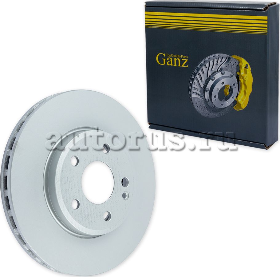 Диск тормозной передний с покрытием (Ganz). Артикул GIJ06218