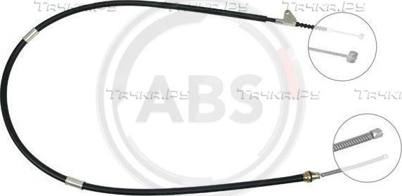 Трос ручника (тросик ручного тормоза) ABS. Артикул K15968