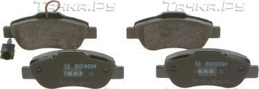 Тормозные колодки Bosch (Low-Metallic) передние для Fiat Linea 2007-2017. Артикул 0 986 495 097