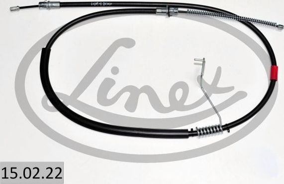 Трос ручника (тросик ручного тормоза) Linex. Артикул 15.02.22